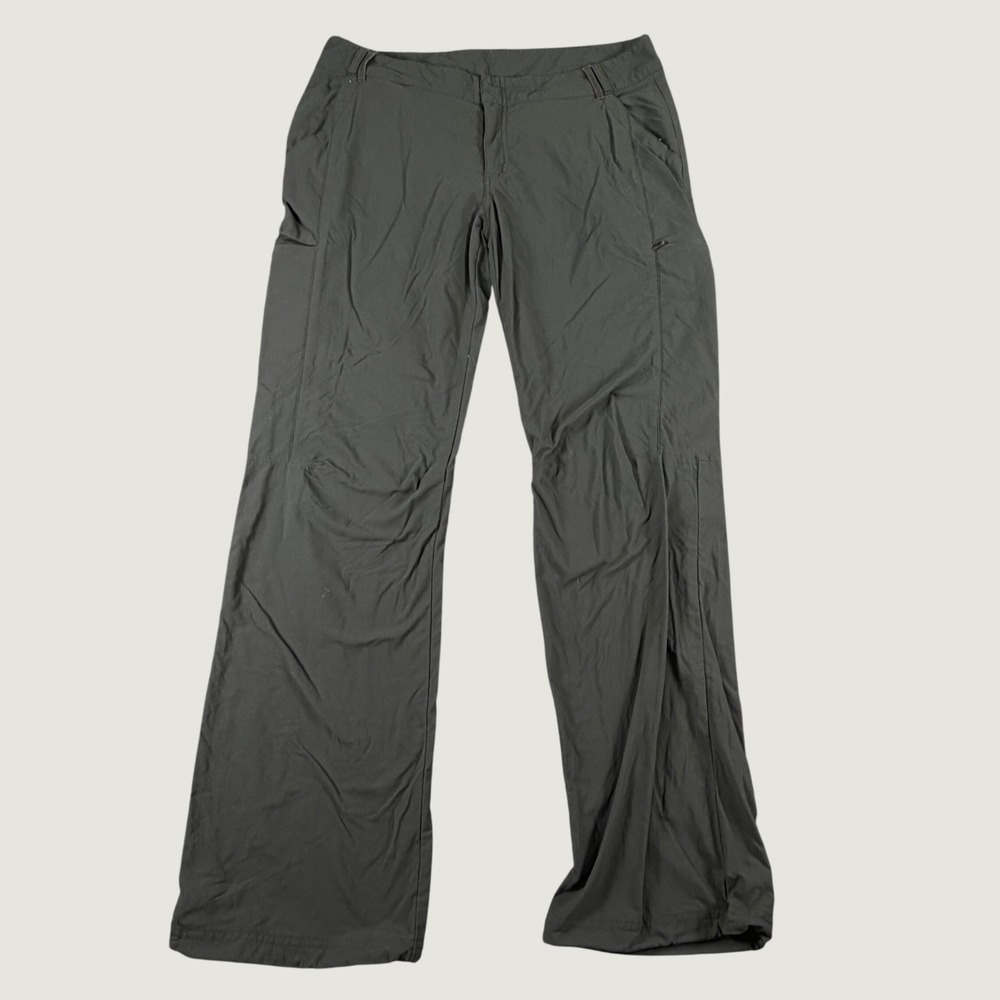 REI Hiking Pants Womens 10 Sahara Olive Green UPF 30+ Stretch Outdoor EUC